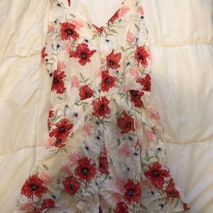 H&M Floral Romper Womens size 12
